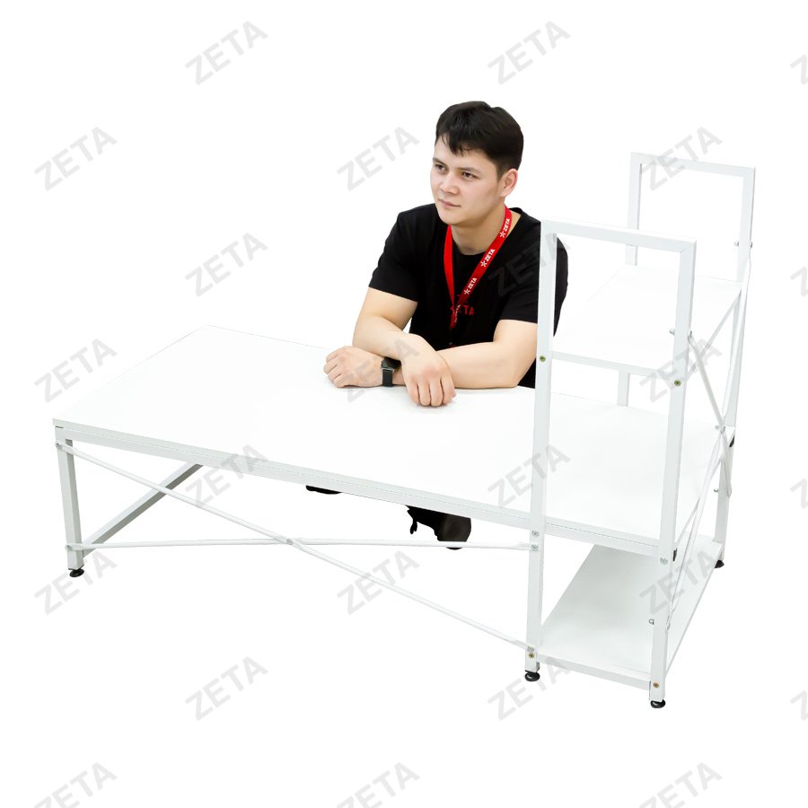Cтол (120*48*84 cм) №S-02 (белый) (ВИ)