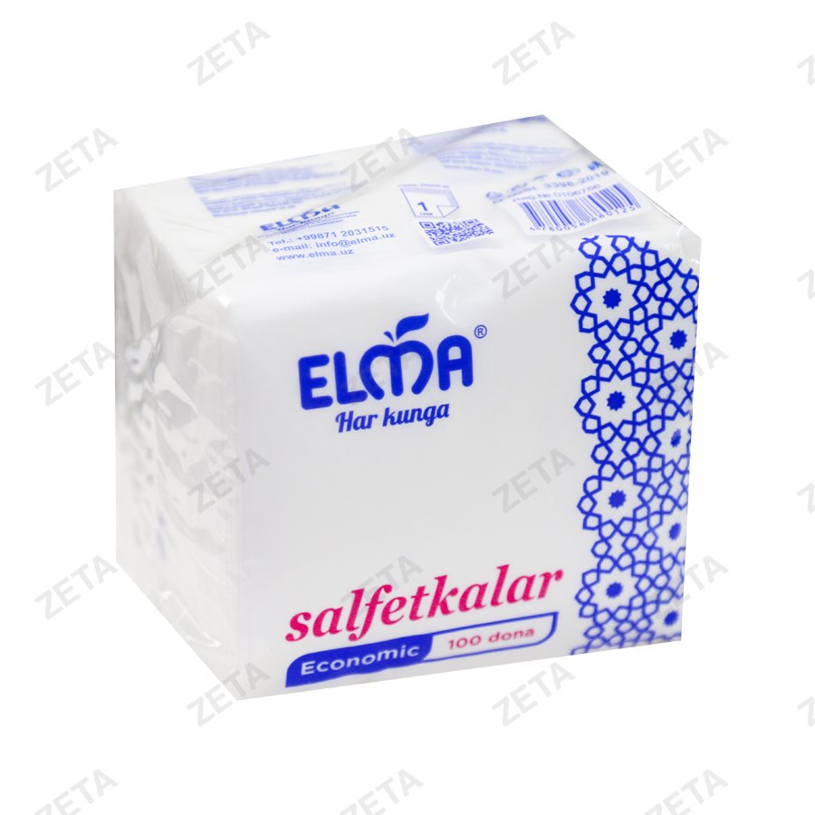 Салфетки 21*21 см 100 шт. №226 Elma (Узб) - изображение 1